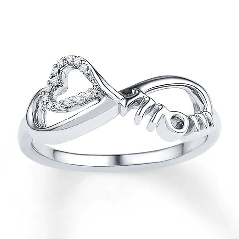 Mom's Love Infinity Ring Jewelry Treasures