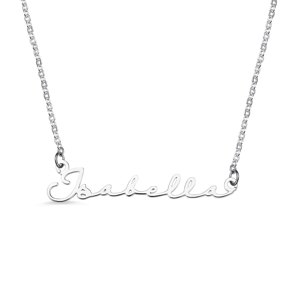 Personalized Minimalist Name Necklace Sterling Silver Jewelry Treasures