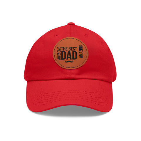 Dad Hat with Round Leather Patch Jewelry Treasures