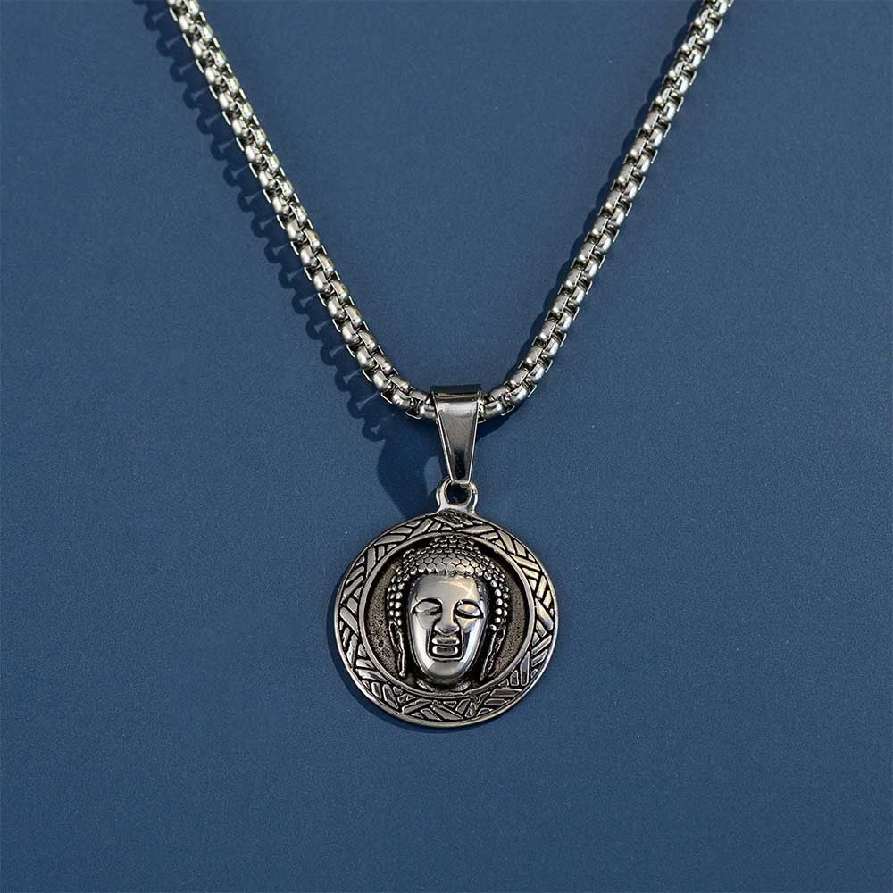 Buddha Head Pendant Necklace Jewelry Treasures