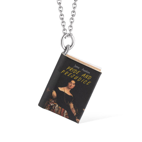 Photo Custom Book Necklace, Personalized Book Name & Authors Jewelry Treasures