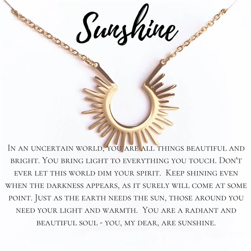 Sunshine Pendant Necklace Jewelry Treasures