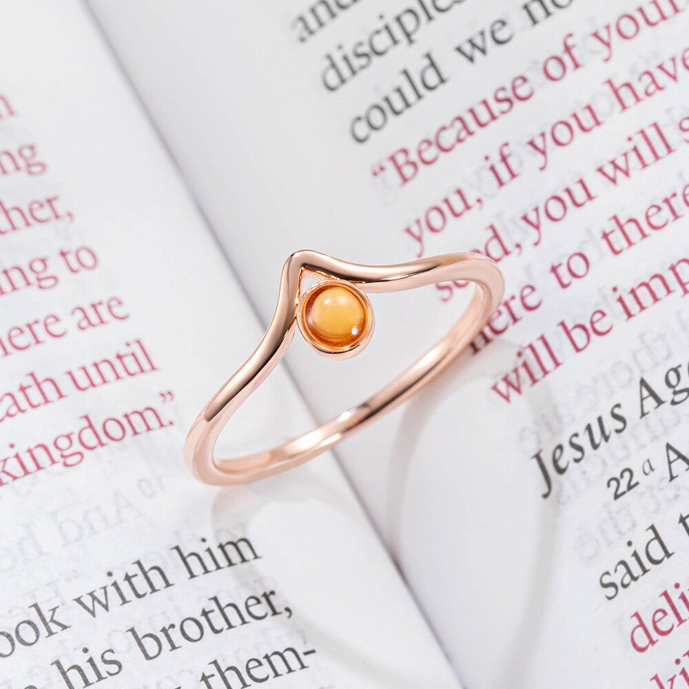 Dainty Mustard Seed Ring, Sterling Silver 925 Matthew 17:20 Faith Jewelry, Move Mountains Unique Biblical Gift, Birthday Gift for Women/Girls Jewelry Treasures