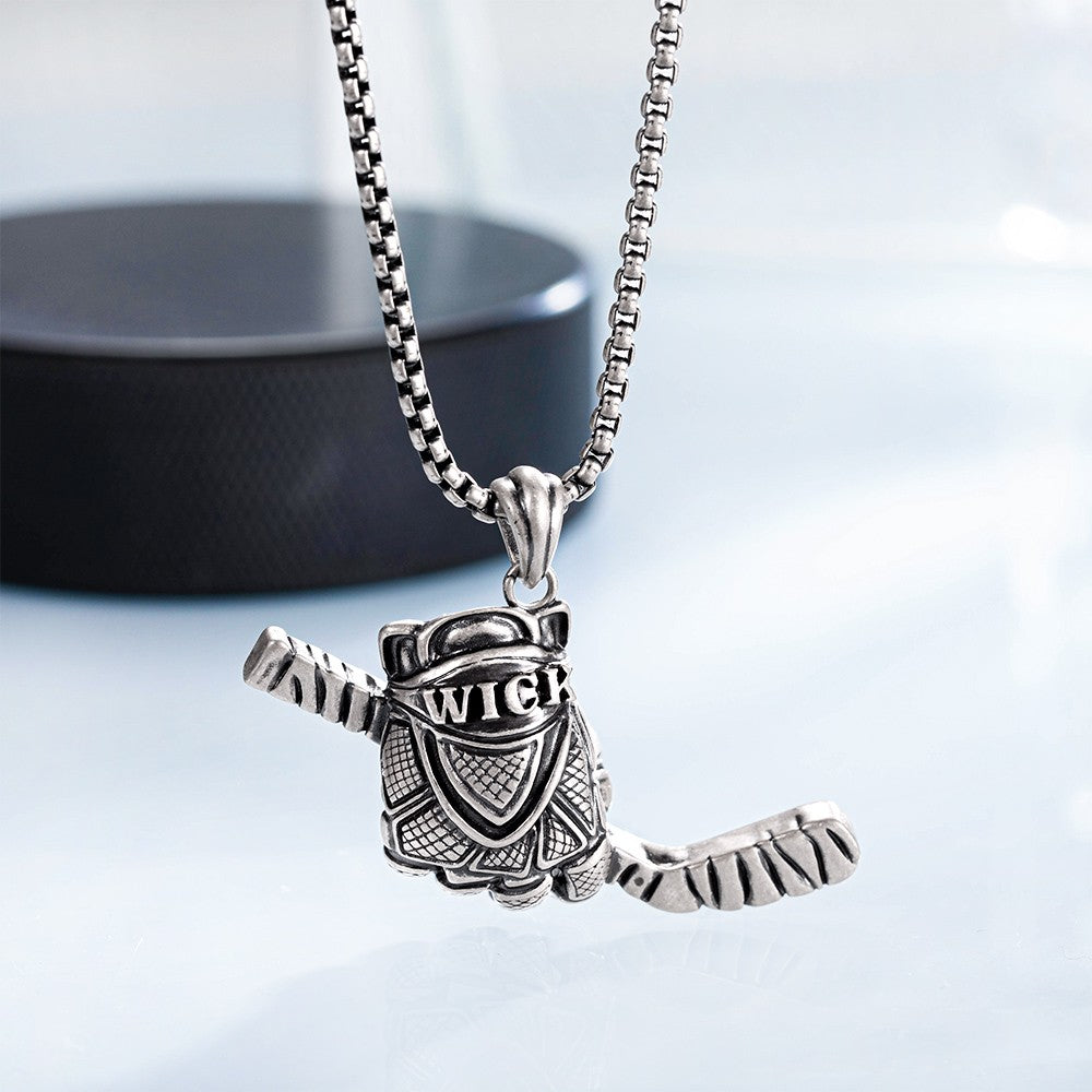 Custom Ice Hockey Necklace, Hockey Jewelry Jewelry Treasures