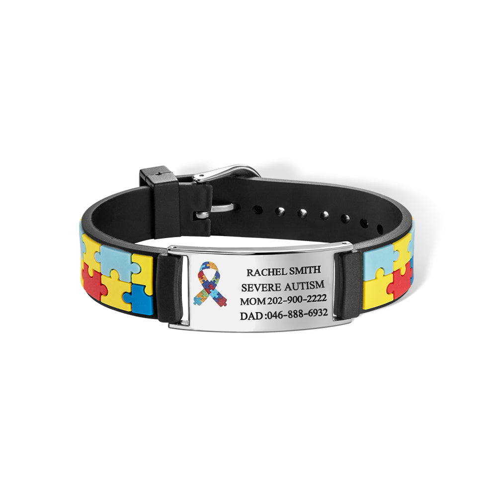 Engraved Medical Alert Bracelet for Kid Jewelry Treasures