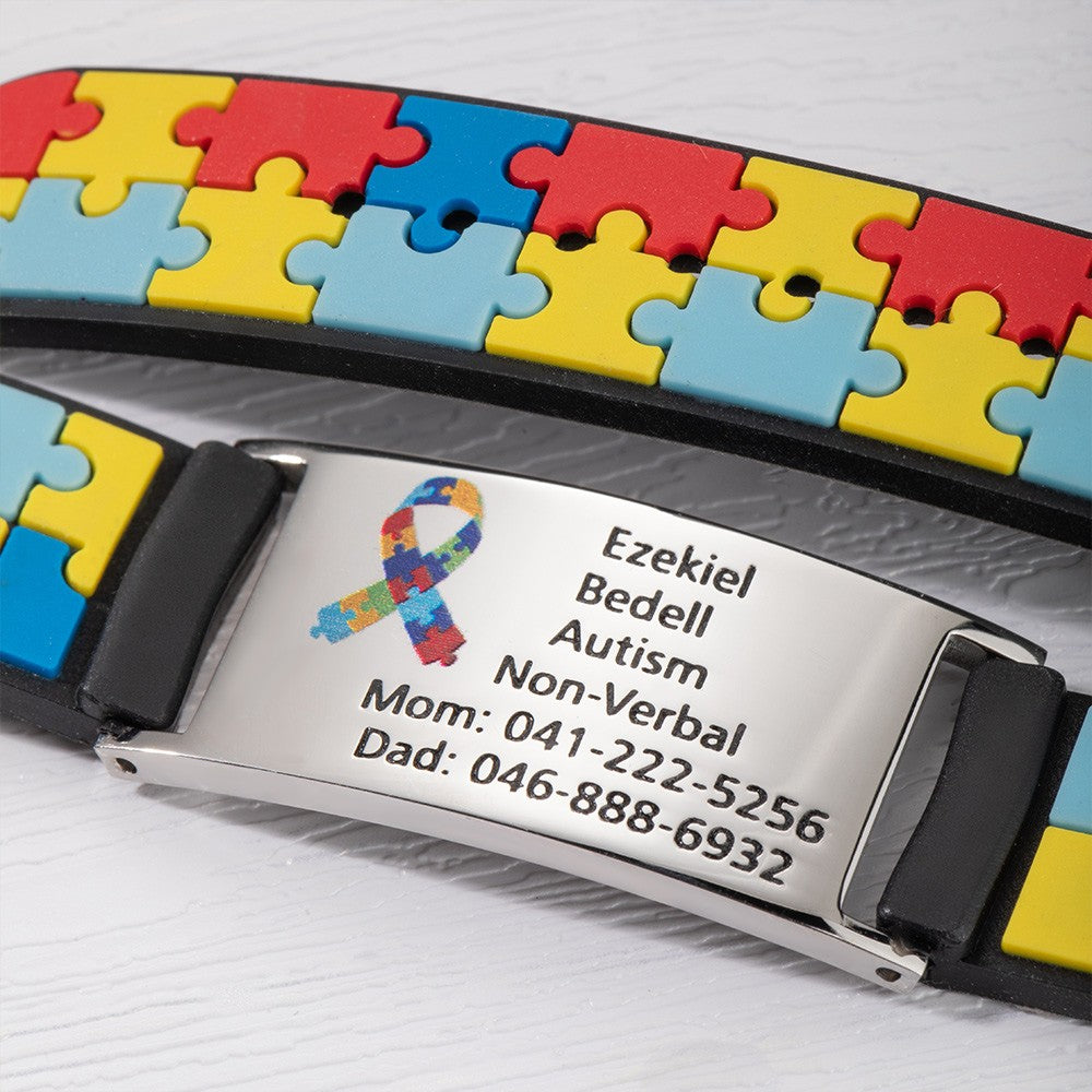 Engraved Medical Alert Bracelet for Kid Jewelry Treasures