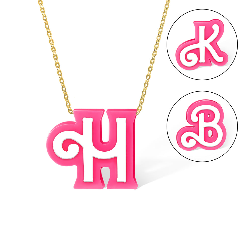 Personalized 3D Printed Initial Necklace, Stocking Filler Jewelry Jewelry Treasures