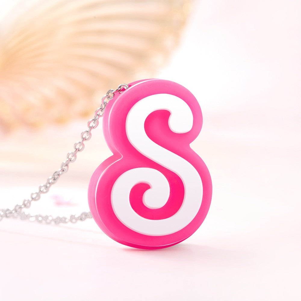 Personalized 3D Printed Initial Necklace, Stocking Filler Jewelry Jewelry Treasures