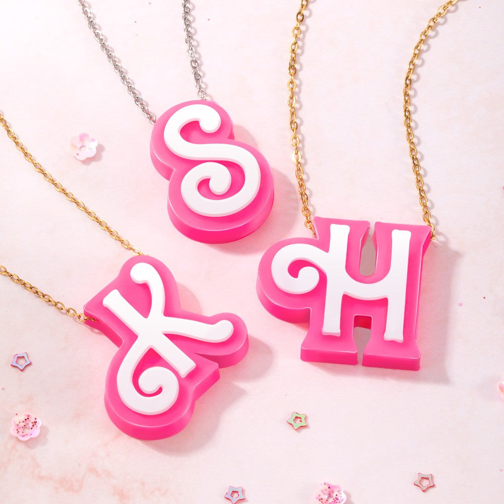 Personalized 3D Printed Initial Necklace, Stocking Filler Jewelry Jewelry Treasures