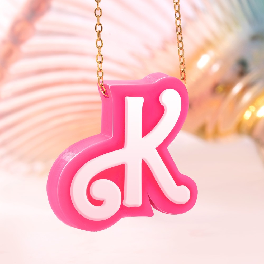 Personalized 3D Printed Initial Necklace, Stocking Filler Jewelry Jewelry Treasures