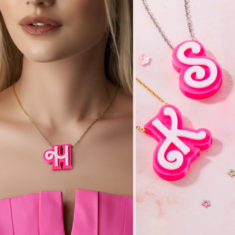 Personalized 3D Printed Initial Necklace, Stocking Filler Jewelry Jewelry Treasures