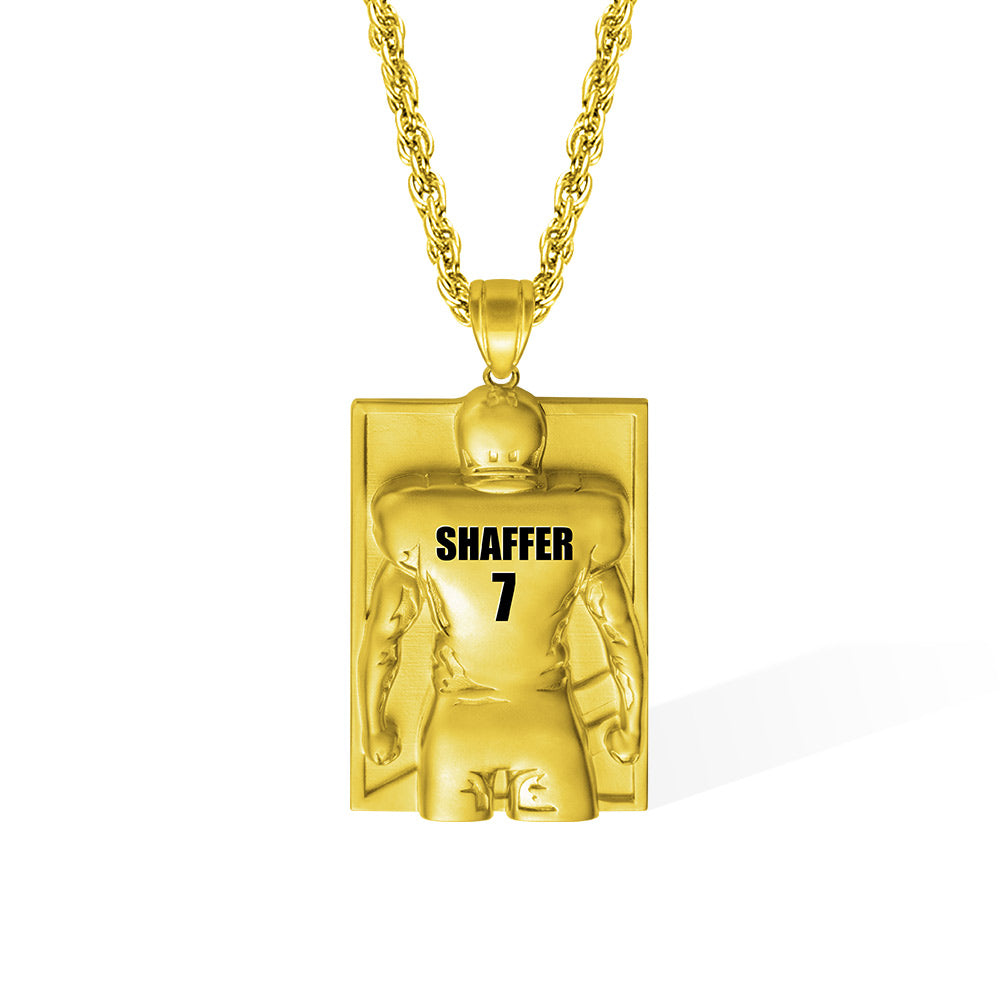 Personalized Football Necklace with Number and Name Jewelry Treasures