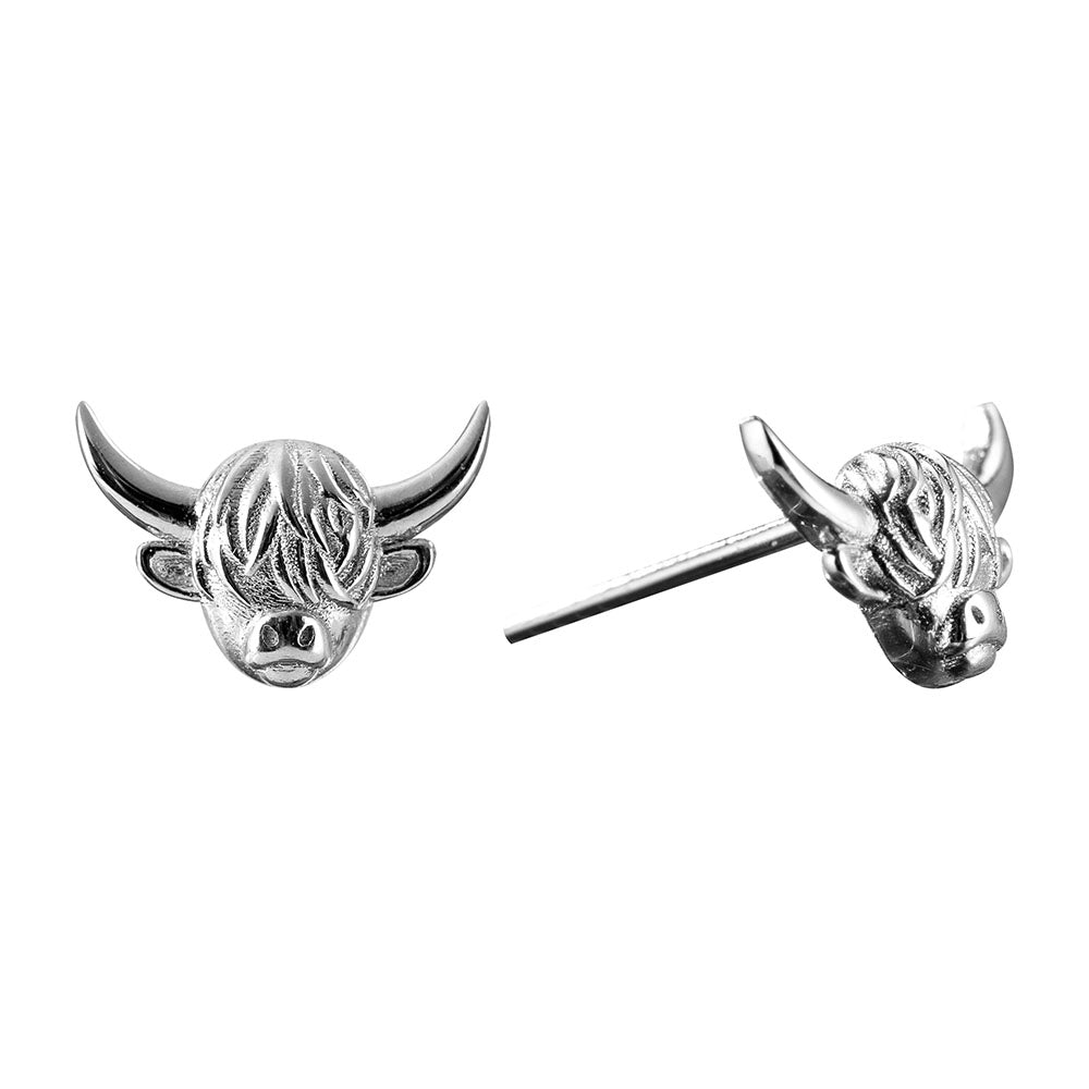 Highland Cow Stud Earrings