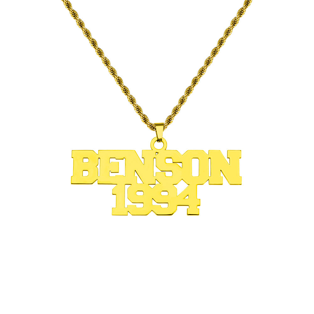 Personalized Hip Hop Name Necklace for Man Jewelry Treasures