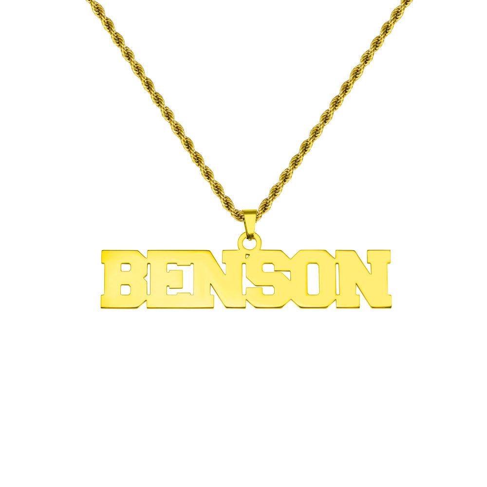 Personalized Hip Hop Name Necklace for Man Jewelry Treasures