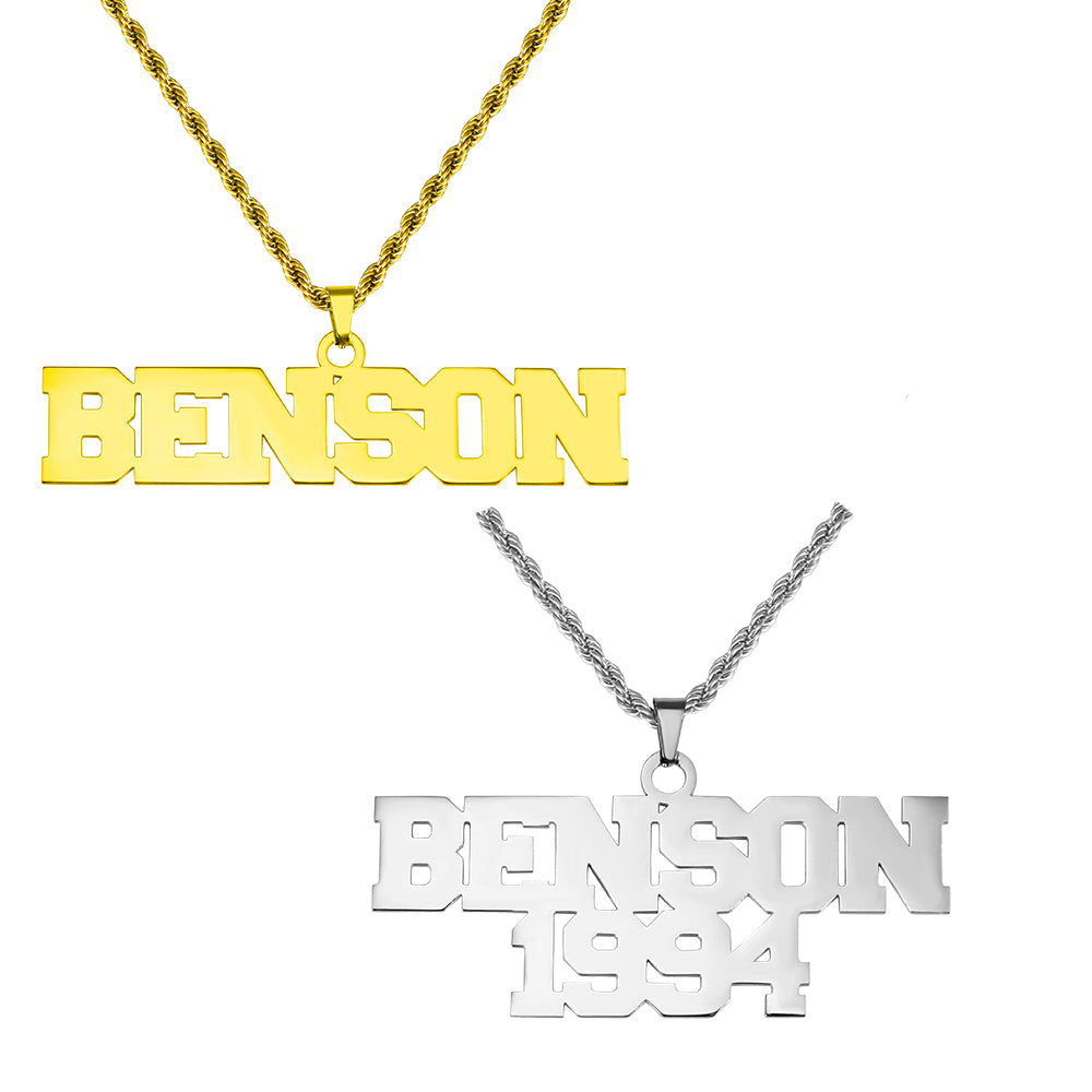 Personalized Hip Hop Name Necklace for Man Jewelry Treasures