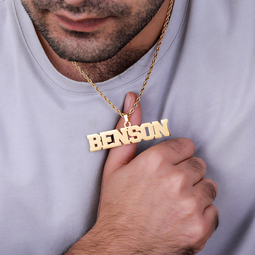 Personalized Hip Hop Name Necklace for Man Jewelry Treasures