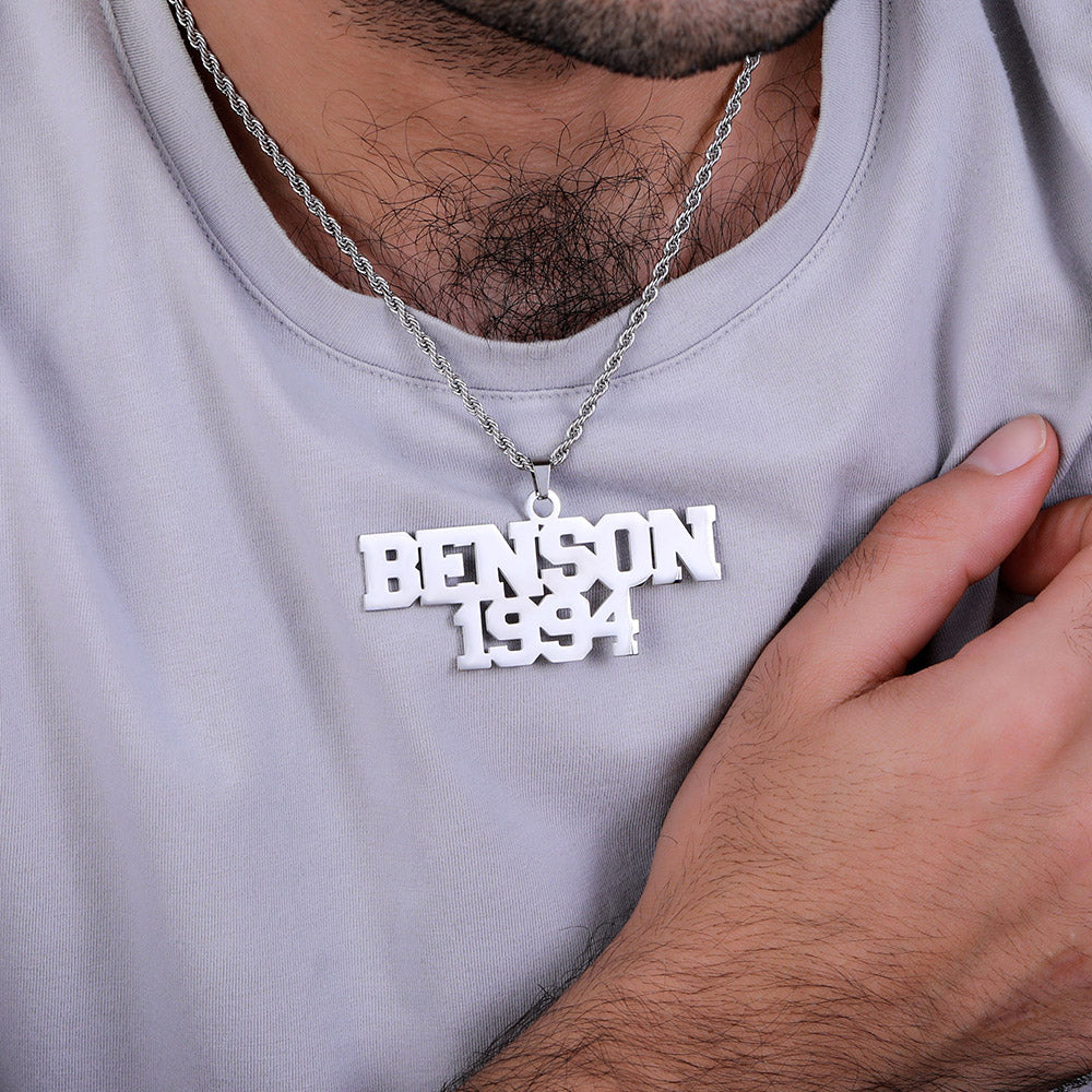 Personalized Hip Hop Name Necklace for Man Jewelry Treasures