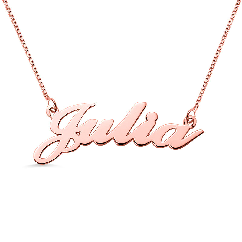 Personalized Classic Name Necklace in Silver Jewelry Treasures