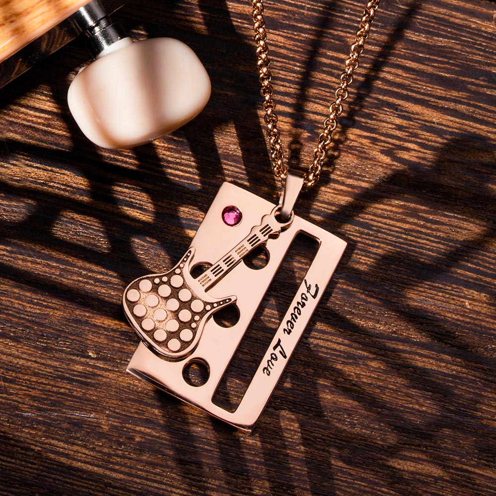 Personalized Musical Instruments Necklaces Set of 2 Jewelry Treasures