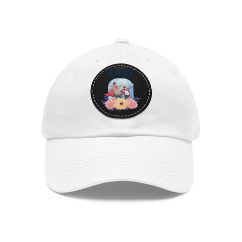 Dad Hat with Round Leather Patch Jewelry Treasures