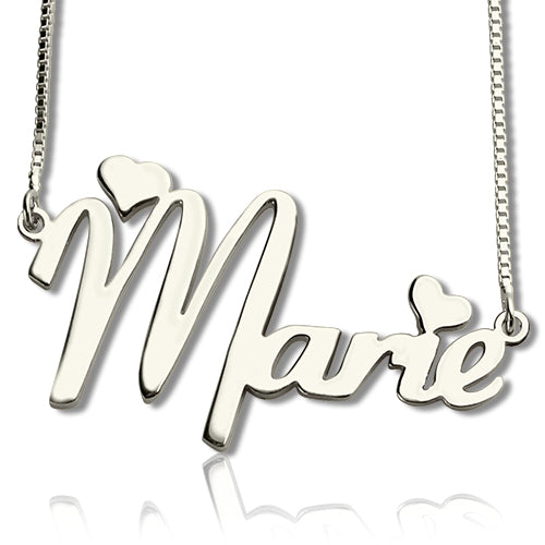 Personalized Cute Name Necklace Sterling Silver Jewelry Treasures