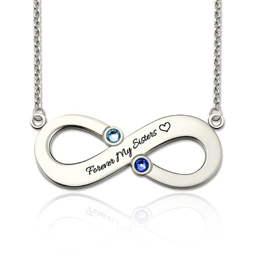 Engraved Infinity Necklace Jewelry Treasures