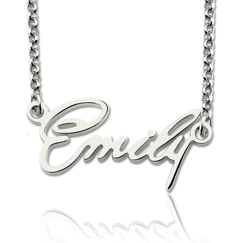 Personalized Tiny Name Necklace Sterling Silver Jewelry Treasures