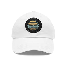 Dad Hat with Leather Patch (Round) Jewelry Treasures