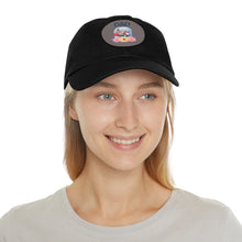 Dad Hat with Round Leather Patch Jewelry Treasures