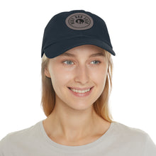 Dad Hat with Round Leather Patch Jewelry Treasures