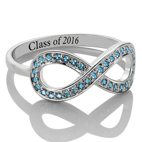 Birthstone Class Infinity Ring Gifts