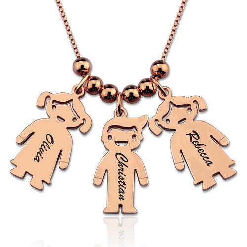 Engraved Kids Charm Necklace Sterling Silver Jewelry Treasures