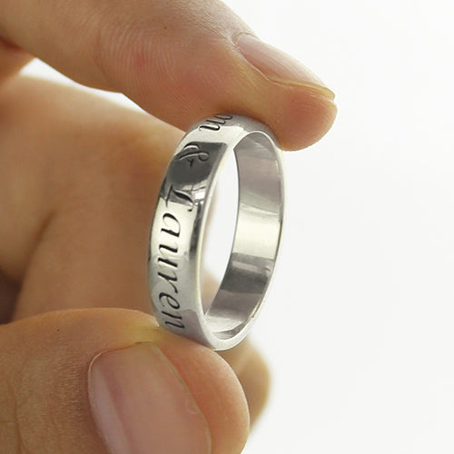 Personalized Promise Name Ring