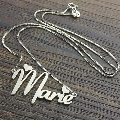 Personalized Cute Name Necklace Sterling Silver Jewelry Treasures