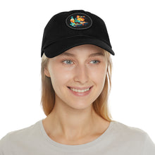 Dad Hat with Leather Patch (Round) Jewelry Treasures