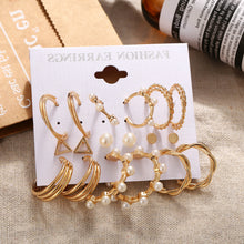 1 Set Vintage Style C Shape Alloy Earrings