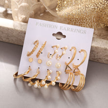 1 Set Vintage Style C Shape Alloy Earrings