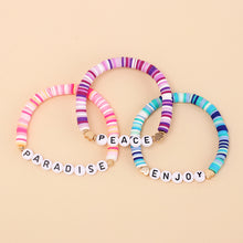 Personalized Classic Style Letter Soft Clay Beaded Bracelets for Women