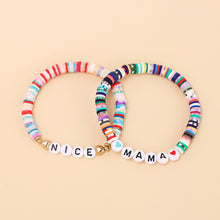 Personalized Classic Style Letter Soft Clay Beaded Bracelets for Women