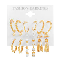 1 Set Vintage Style C Shape Alloy Earrings