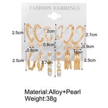 1 Set Vintage Style C Shape Alloy Earrings