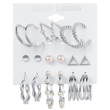 1 Set Vintage Style C Shape Alloy Earrings