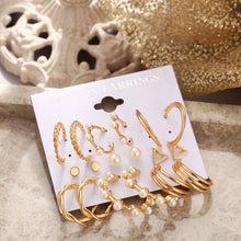 1 Set Vintage Style C Shape Alloy Earrings