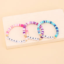 Personalized Classic Style Letter Soft Clay Beaded Bracelets for Women