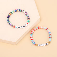 Personalized Classic Style Letter Soft Clay Beaded Bracelets for Women