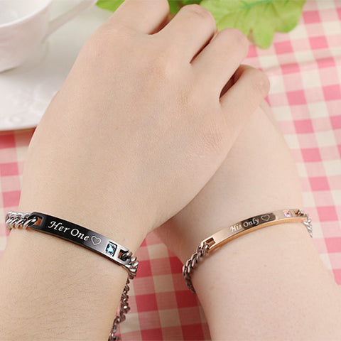 Lovers Bracelet Stainless Steel Jewelry Treasures