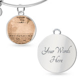 Beloved Wife Timeless Circle Bangles Women Custom Photo Bracelets