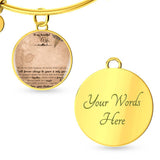 Beloved Wife Timeless Circle Bangles Women Custom Photo Bracelets