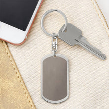 Personalized Eternal Love Dog Tag Swivel Keychain for Wife Jewelry